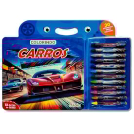 Colorindo | Carros | 12 Gizes de Cera