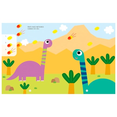 Segunda imagem do produto Colorindo Com os Dedinhos | Dinossauros