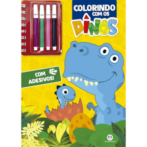 Segunda imagem do produto Colorindo Com os Dinos | Com Adesivos
