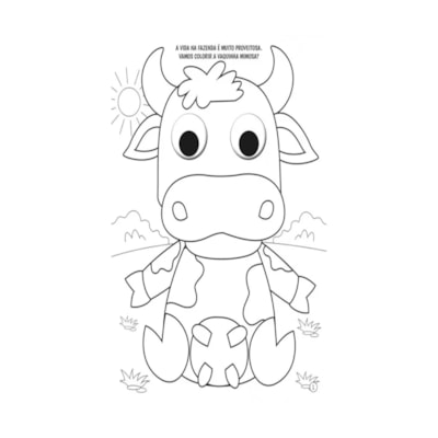Segunda imagem do produto Colorindo no Mundo dos Animais da Fazenda | Colorir Com Olhinhos