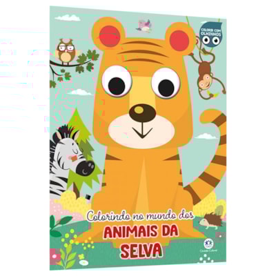 Colorindo no Mundo dos Animais da Selva | Colorir Com Olhinhos