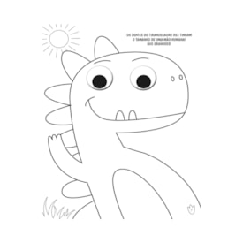 Segunda imagem do produto Colorindo no Mundo dos Dinossauros | Colorir com Olhinhos