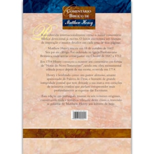 Segunda imagem do produto Comentário Bíblico de Matthew Henry | Volume Único