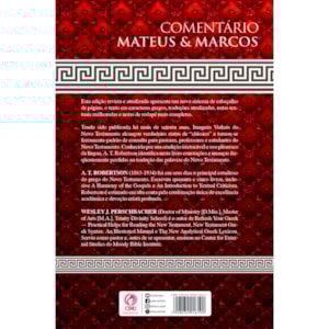 Segunda imagem do produto Comentário Mateus e Marcos | A. T. Robertson
