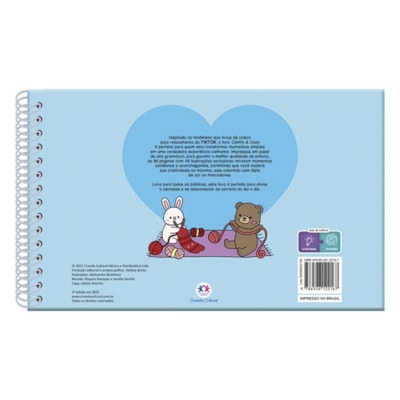 Segunda imagem do produto Comfy e Cozy | Livro de Colorir | Capa Dura Azul