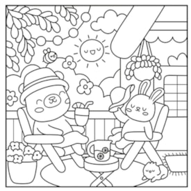 Segunda imagem do produto Comfy Goods | Fluffy and Cute | Para Colorir com Canetinhas