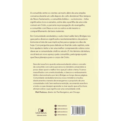 Segunda imagem do produto Comunidade Verdadeira | Jerry Bridges