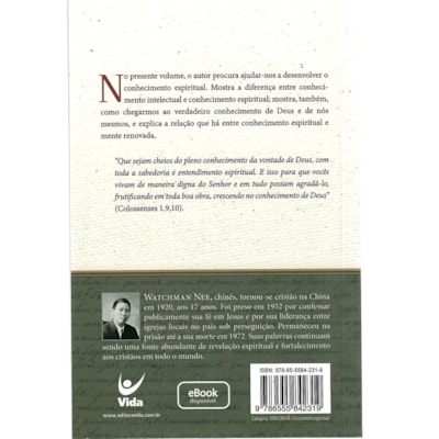 Segunda imagem do produto Conhecimento espiritual | Watchman Nee