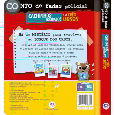 Segunda imagem do produto Conto de Fadas Policial: Cachinhos Dourados e os Três Ursos | Ciranda Cultural