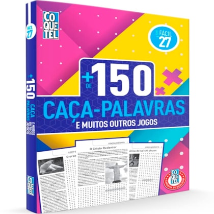 Coquetel + de 150 Caça-Palavras, Fácil