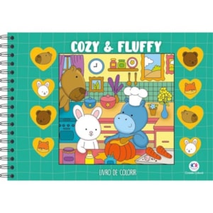 Cozy &  Fluffy | Livro de Colorir | Capa Dura Green