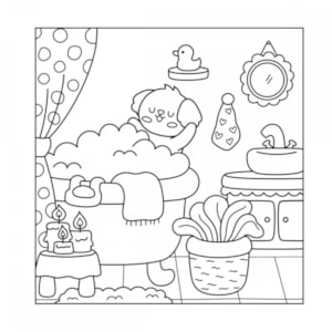 Segunda imagem do produto Cozy Fun | Livro de Colorir com 6 Marcadores
