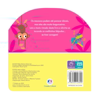 Segunda imagem do produto Cuidado Com o Macaco e Seus Amigos | Orelhinhas de Pelúcia