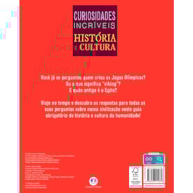 Segunda imagem do produto Curiosidades Incríveis História e Cultura