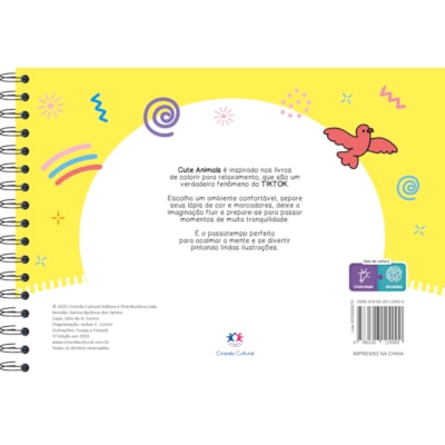Segunda imagem do produto Cute Animals - Livro de Colorir | Ciranda Cultural