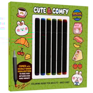 Cute e Comfy | Coloring Book for Adults 1 | Bold Easy | Edição Especial