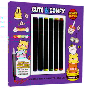 Cute e Comfy | Coloring Book for Adults 2 | Bold Easy | Edição Especial
