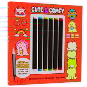 Cute e Comfy | Coloring Book for Adults 3 | Bold Easy | Edição Especial