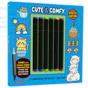 Cute & Comfy | Coloring Book for Adults 4 | Bold Easy | Edição Especial
