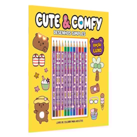 Cute & Comfy |  Desenho Simples  | Edição Luxo | 12 Lápis de Cor