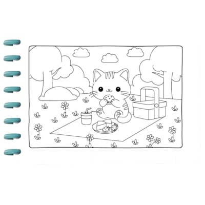 Segunda imagem do produto Cute e Comfy Especial Capivaras e Outros Animaisl | Livro de Colorir com Disco | Edição 04