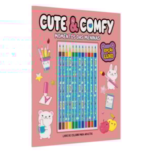 Cute & Comfy |  Momentos das Meninas  | Edição Luxo | 12 Lápis de Cor