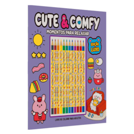 Cute & Comfy | Momentos Para Relaxar | Edição Luxo | 12 Lápis de Cor
