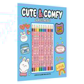 Cute & Comfy |  Sem Estresse | Edição Luxo | 12 Lápis de Cor