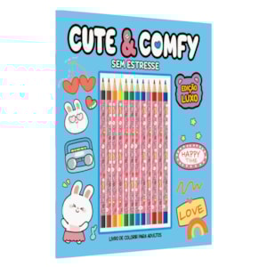Cute & Comfy |  Sem Estresse | Edição Luxo | 12 Lápis de Cor