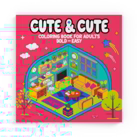 Segunda imagem do produto Cute & Cute | Coloring Book for Adults 02 | Bold-Easy