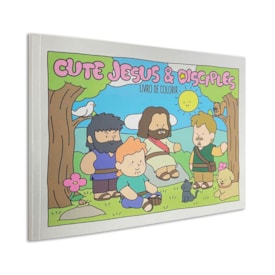 Cute Jesus e Disciples | Livro de Colorir