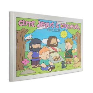 Cute Jesus e Disciples | Livro de Colorir