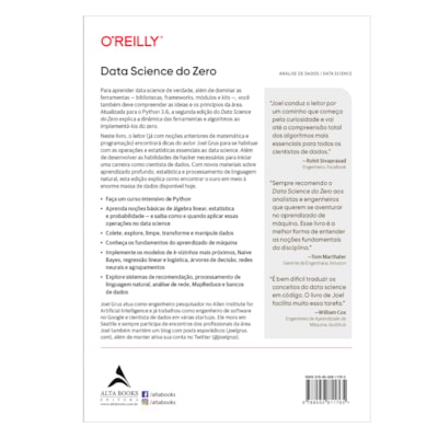 Segunda imagem do produto Data Science Do Zero | Joel Grus