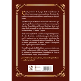 Segunda imagem do produto Declaração de Fé das Assembléias de Deus | Vinho