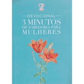 Devocional 3 Minutos de Sabedoria P/ Mulheres | Tudo Posso Azul