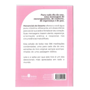 Segunda imagem do produto Devocional de Bolso Mananciais no Deserto | Lettie Cowman | Rosa