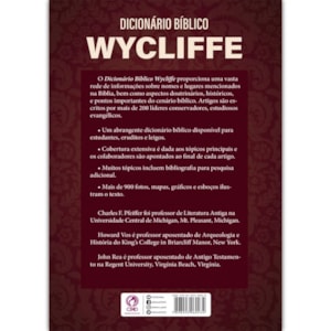 Dicionário Bíblico Wycliffe | Charles F. Pfeiffer