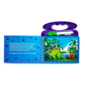 Segunda imagem do produto Dinos | Aquabook | Colorindo Com Água
