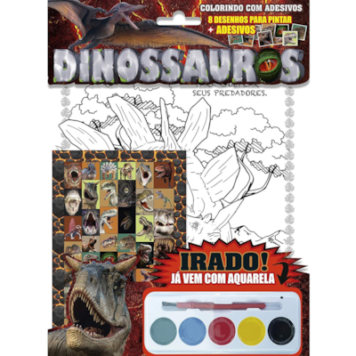 Dinossauros | Colorindo com Adesivos