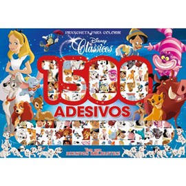Disney Clássicos | Prancheta para Colorir | 1500 Adesivos