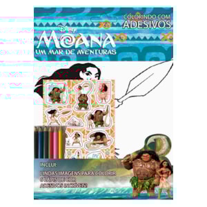 Disney Moana um Mar de Aventuras | Colorindo com Adesivos