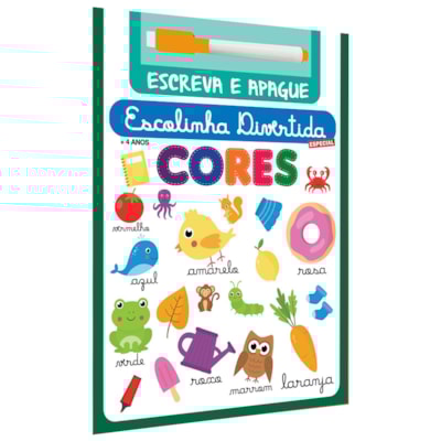 Escolinha Divertida Especial | Cores |  Escreva e Apague
