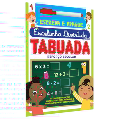Escolinha Divertida Especial | Tabuada | Escreva e Apague