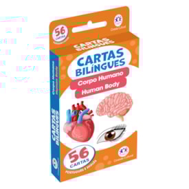 Flash Cards Cartas Bilíngues - Corpo Humano - Human Body | Ciranda Cultural