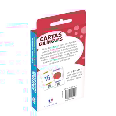 Segunda imagem do produto Flash Cards Cartas Bilíngues - Números e Formas - Numbers And Shapes | Ciranda Cultural