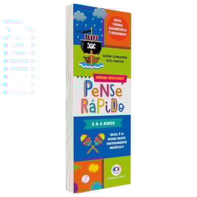Flash Cards Pense Rápido | 5 a 6 anos