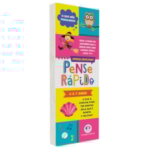 Flash Cards Pense Rápido | 6 a 7 anos