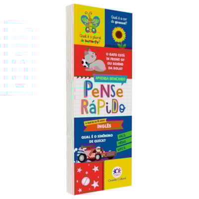 Flash Cards Pense Rápido | Inglês | A Partir dos 8 Anos