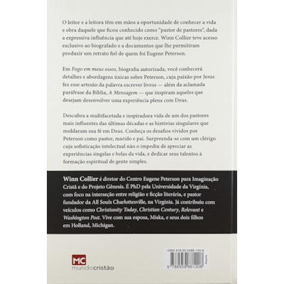 Segunda imagem do produto Fogo em Meus Ossos | A biografia de Eugene H. Peterson