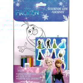 Frozen | Colorindo com Adesivos | Disney